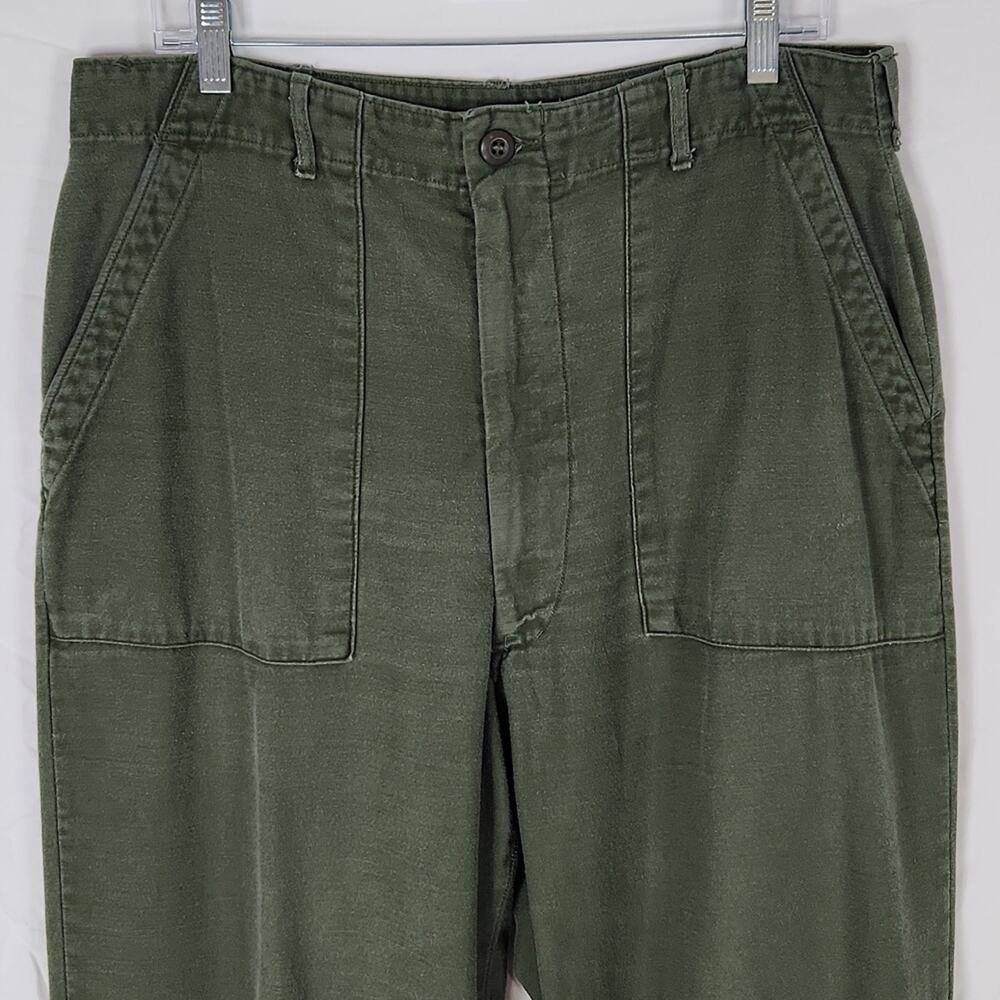 Vintage Military Cotton Trousers Tag Size 36 - Picture 3 of 12